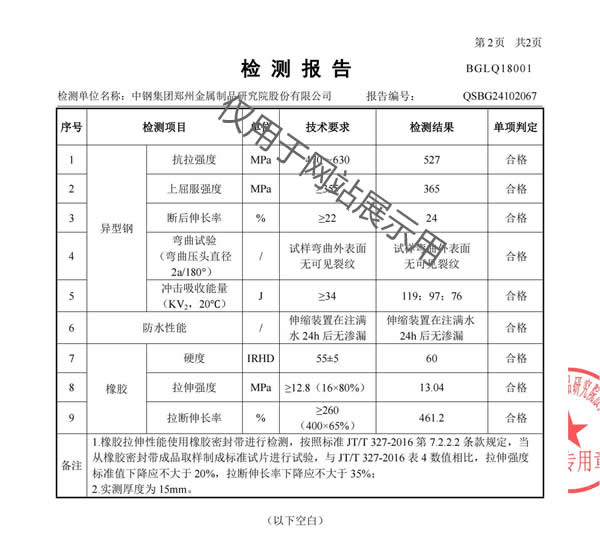 模数式型钢D80伸缩缝